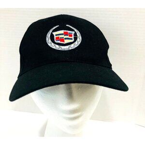 Cadillac Baseball Cap Hat Black Embroidered Logo Adjustable GM‎ Caddy Sun Cap